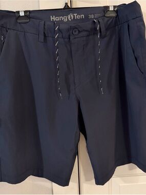 Hang Ten Men's Navy Hybrid Drawstring Shorts